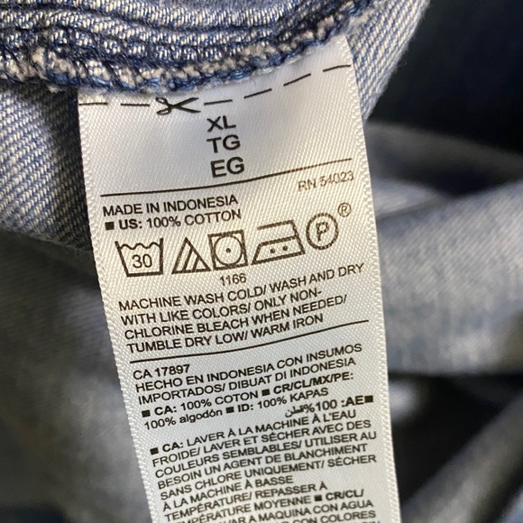 Old Navy Blue Denim Shirt Dress - Picture 3 of 6